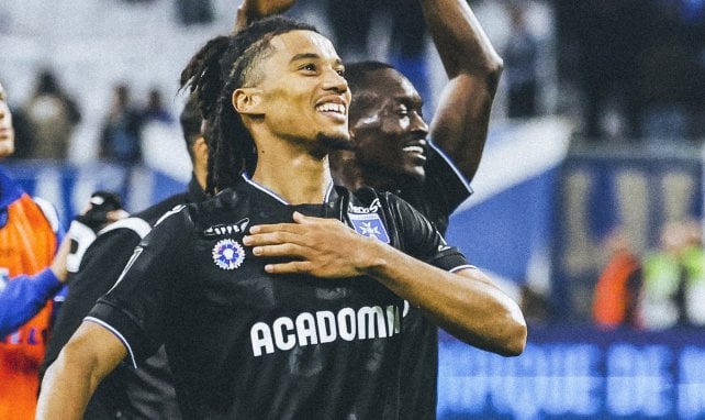 Clément Akpa avec l'AJ Auxerre