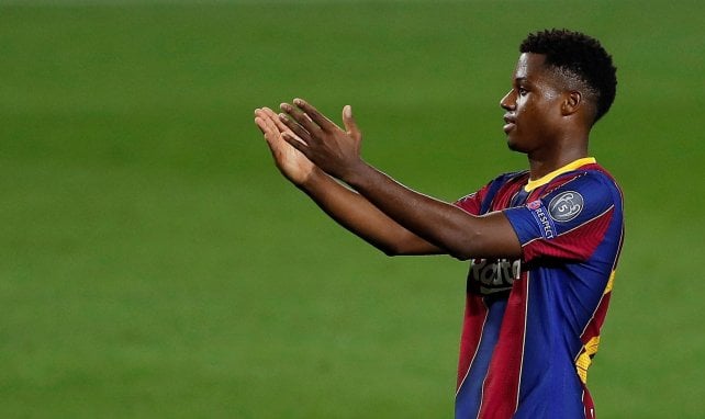 Ansu Fati sous le maillot du Barça