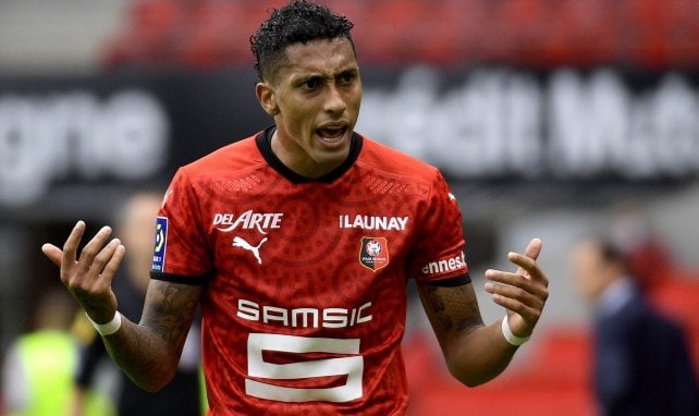 Raphinha sous le maillot de Rennes